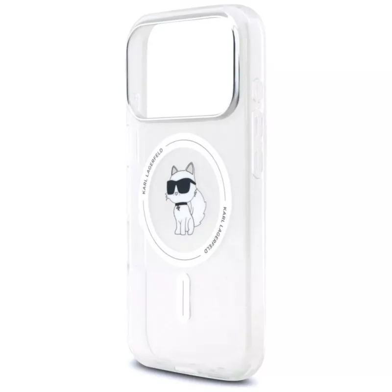 Karl Lagerfeld IML Choupette MagSafe Case voor Apple iPhone 17 Pro Max, Transparant