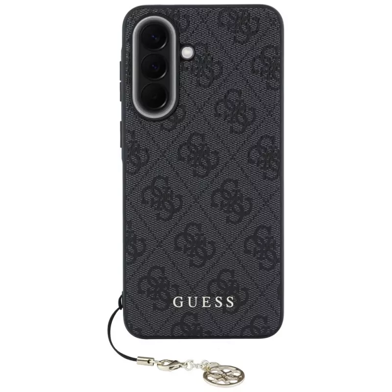 Guess 4G Charm beschermhoes voor Samsung Galaxy A34 5G, zwart