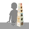 Janod Pure stapelpiramide van hout, 6 delen, vanaf 12 maanden