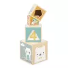 Janod Pure stapelpiramide van hout, 6 delen, vanaf 12 maanden