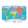 Janod magnetische puzzel wereldkaart