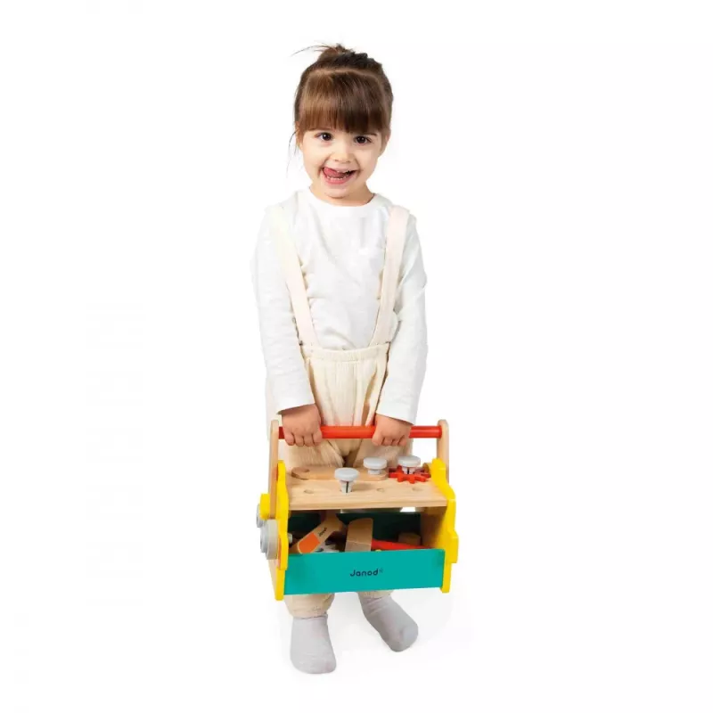Janod Brico'kids gereedschapskist met gereedschap - houten speelgoed voor rollenspellen