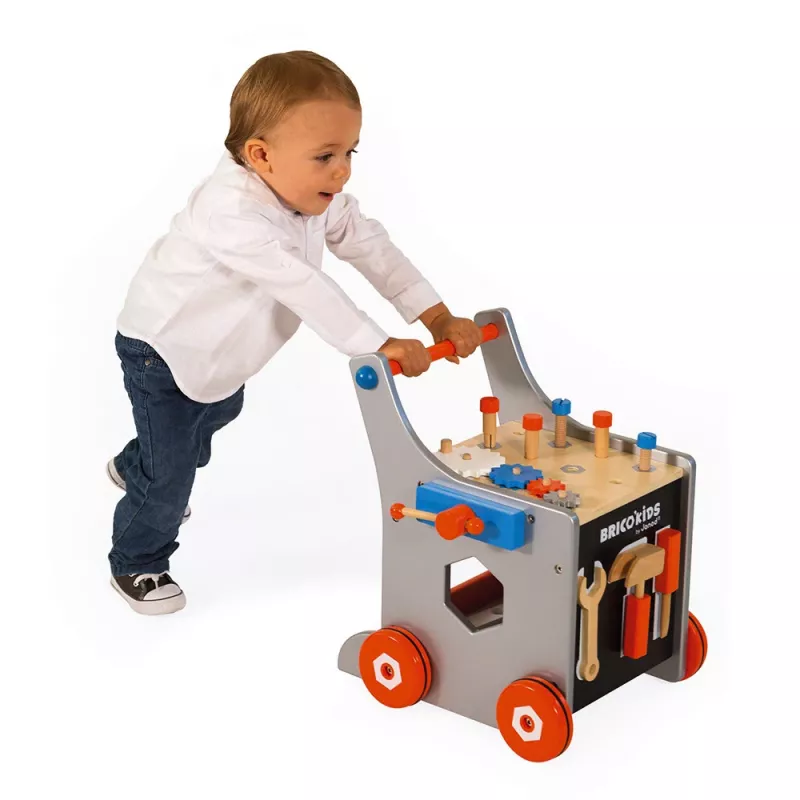 Janod Brico'Kids magnetische werkbank-trolley met gereedschap - 24 delen