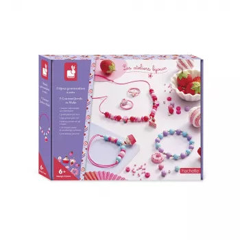Janod DIY sieraden maken set snoep & bonbons 6+