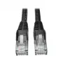Tripp 25ft Cat6 Gigabit Snagless Molded Patchkabel RJ45 M/M zwart