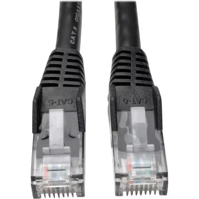 Tripp 25ft Cat6 Gigabit Snagless Molded Patchkabel RJ45 M/M zwart