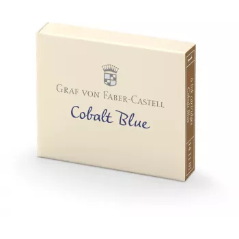FABER-CASTELL inktpatronen Graf von Faber-Castell kobaltblauw 6-pack (141101)