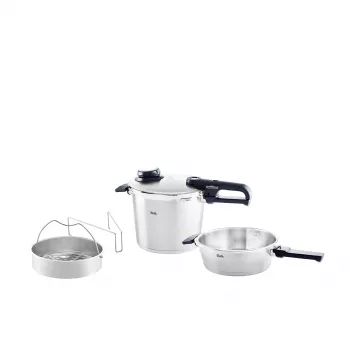 Fissler Vitavit Premium Duo Set snelkookpan, 6 en 2,5 L