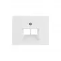Berker K.1 centraalplaat voor UAE/E-DAT RJ45-contactdoos, 2-voudig, polarwit