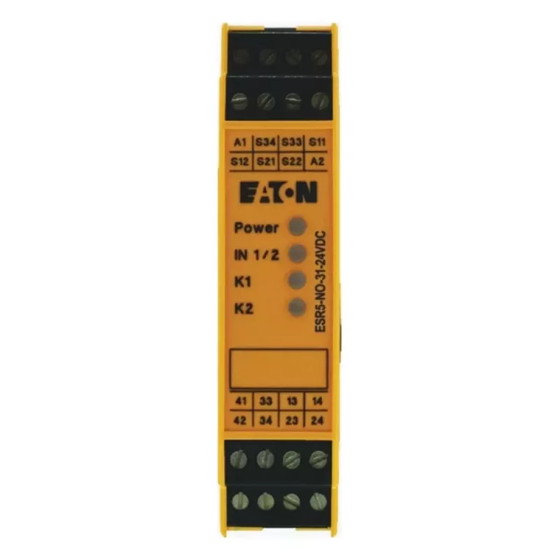 Eaton veiligheidsrelais ESR5-NO-31-24VDC 24 V DC 3 NO + 1 NC schroefklemmen DIN-rail
