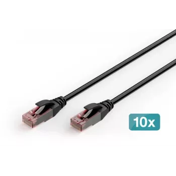 DIGITUS CAT 6 U-UTP outdoor patchkabel, Cu, PE, 10 stuks