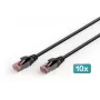 DIGITUS CAT 6 U-UTP outdoor patchkabel, Cu, PE, 5 m, zwart, 10 stuks