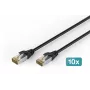 DIGITUS CAT 6A S-FTP outdoor patchkabel, Cu, PE, 5 m, zwart, 10-pack