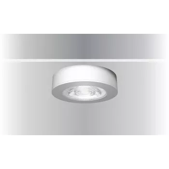 SYNERGY21 LED plafondinbouwspot Helios zwart, rond, opbouwframe (S21-LED-ME008)