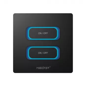 MIBOXER ESW2B 2-voudige smart switch LED-afstandsbediening met WiFi en 2,4 GHz bewegingssensor en dimmer