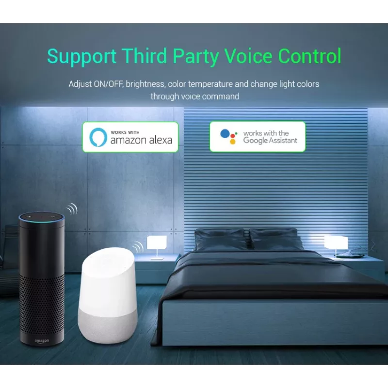 MIBOXER WL5 5in1 RGB+CCT LED-controller DC12-24V WiFi 2.4G Alexa