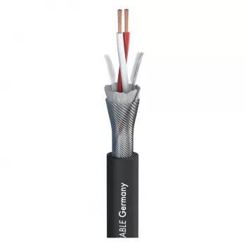 Sommer Cable SC-Primus microfoonkabel, 2 x 0,50 mm², PVC Ø 6,7 mm, zwart, meterware (200-0151)
