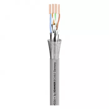 Sommer Cable SC-Mercator CAT.7 netwerkkabel, FRNC, Ø 6,5 mm, grijs (580-0306F)