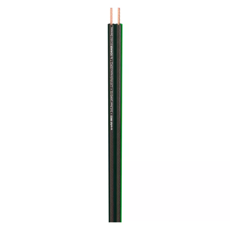 Sommer Cable SC-Orbit 225 MKII HighEnd luidsprekerkabel, 2 x 2,50 mm², PVC 10,2 x 4,8 mm, transparant (425-0151)