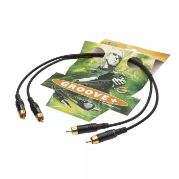 Sommer Cable SC-Onyx 2025 MKII stereo-cinchkabel, asymmetrisch, 2 x 1 x 0,25 mm², 2x cinchstekker naar 2x cinchstekker, HICON, zwart, 5 m (ON81-0500-SW)