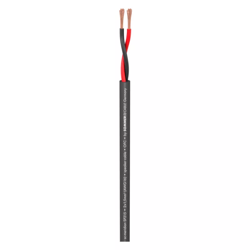 Sommer Cable Meridian Mobile SP215 luidsprekerkabel 2 x 1,5 mm² PVC zwart (per meter)