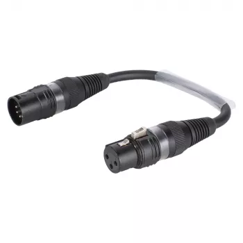 Sommer Cable adapterkabel, XLR-bus 3-polig naar XLR-stekker 5-polig, zwart, 0,15 m (B2FAU0015-SW)