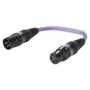 Sommer Cable adapterkabel, XLR-stekker 3-pol. naar XLR-bus 3-pol., paars, 0,15 m (SGHXU0015-VI)