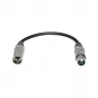 Sommer Cable adapterkabel, XLR-stekker 3-pol. naar XLR-bus 3-pol., NEUTRIK, grijs, 0,2 m (SGZ9-20-200-0020)