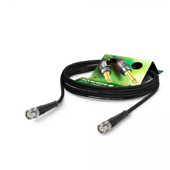 Sommer Cable RG-Classic HF-coaxkabel RG58, 50 Ω, BNC-stekker naar BNC-stekker, HICON, zwart, 2,5 m (RL58-0250-SW-SW)
