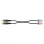 Sommer Cable SC-Onyx 2025 MKII stereo-cinchkabel, asymmetrisch, 2 x 1 x 0,25 mm², cinch naar cinch, HICON, zwart, 2,5 m (ON8D-0250-SW)