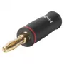 Sommer Cable HICON banaanstekker schroefklemaansluiting, rode codering, 4 mm, verguld