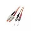 EFB Elektronik ECOFIBER glasvezel patchkabel ST-ST duplex OM2 1 m oranje LSZH