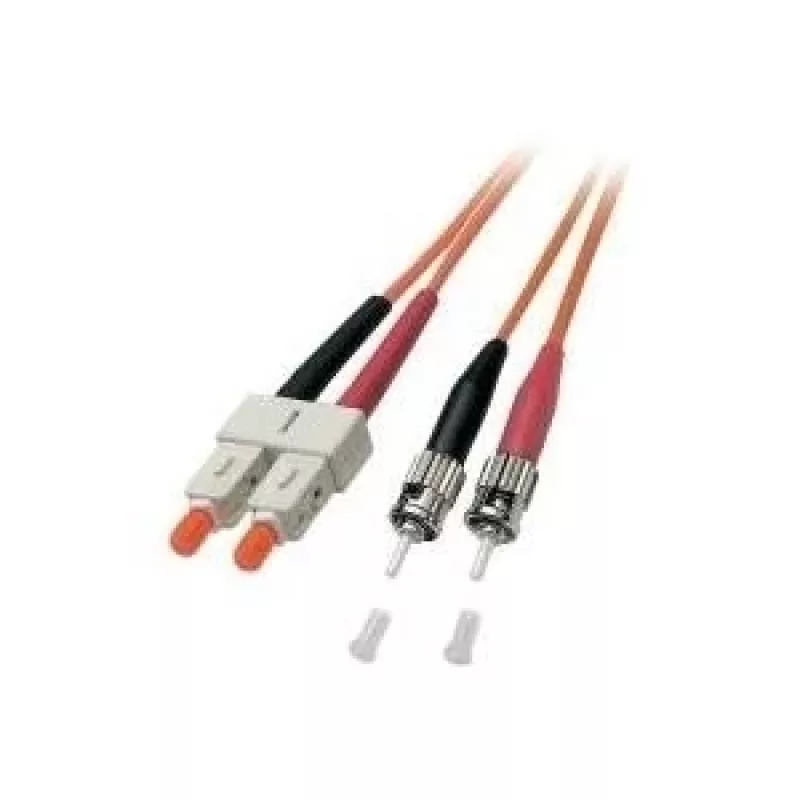 EFB Elektronik ECOFIBER glasvezel patchkabel ST-ST duplex OM2 1 m oranje LSZH