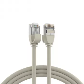 EFB Elektronik RJ45 patchkabel Cat.6A U/FTP TPE 4 mm ultraflex grijs 3 m