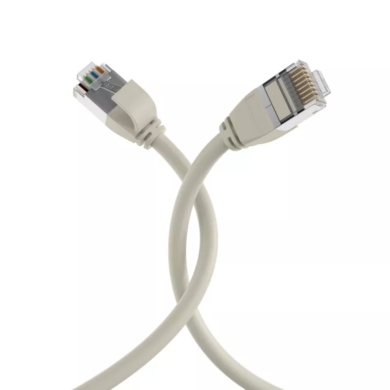 EFB Elektronik RJ45 patchkabel Cat.6A U/FTP TPE 4 mm ultraflex grijs 3 m