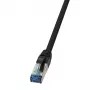 LogiLink 10G patchkabel Cat.6a S/FTP RJ-45 male naar male PUR, zwart, 5 m