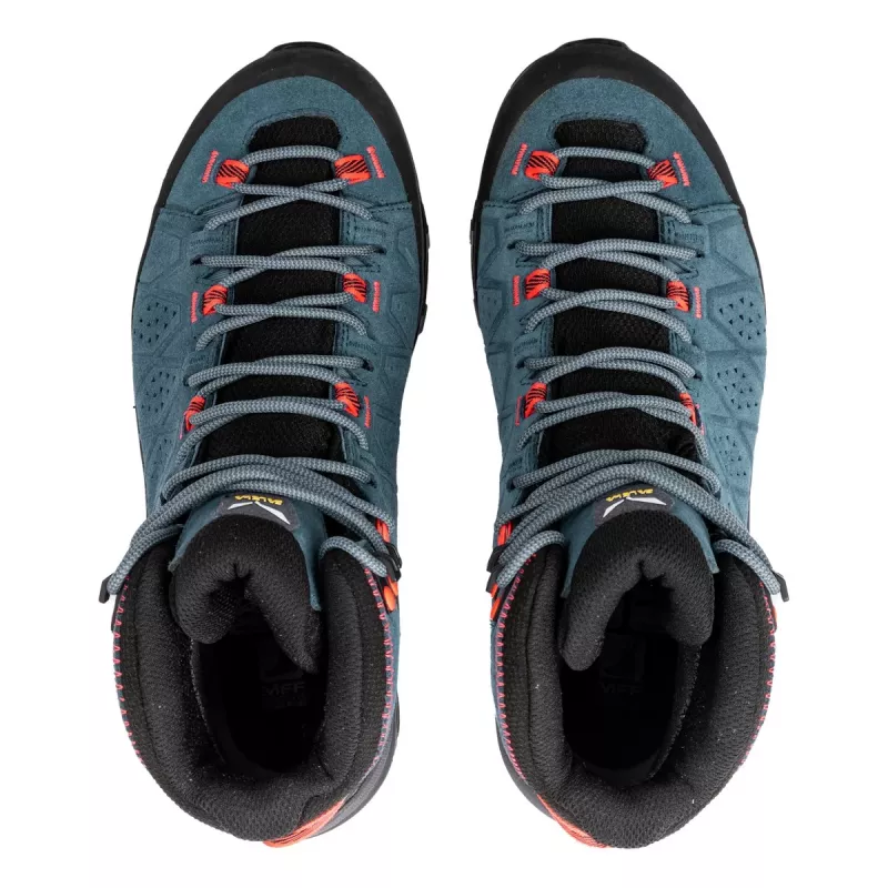 SALEWA schoenen Alp Trainer 2 Mid GTX dames - Java Blue / Fluo Coral - UK 5.5 (EU 38.5)