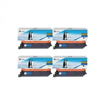 G&G compatibele tonercartridge voor Brother TN-248CMYK (4-pack zwart, cyaan, magenta, geel)