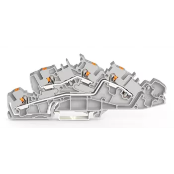 WAGO installatie-verbindingskast 2205-7642 klem met drukknop 4 mm² grijs