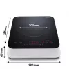 MEDION LIFE inductiekookplaat MD 18490 (zwart/wit, 2000 watt)