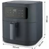 MEDION Life MD 11740 E40 XL heteluchtfriteuse, grijs, 2150 W, 5,2 L mand