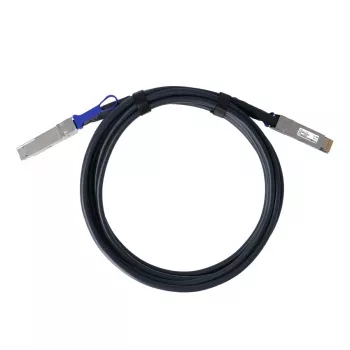BlueOptics Fortinet FN-CABLE-QSFPDD-DAC-02 Compatible BlueLAN BL292901X2M26 QSFP-DD Direct Attach Copper-kabel, 400GBASE-CR4, 26 AWG, 2 meter