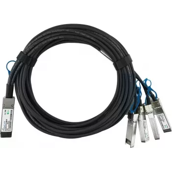 BlueLAN Passieve Direct Attach Breakout-kabel, 100GBASE-CR4 QSFP28 naar 4x25GBASE-CR SFP28, 3m, AWG26, Compatible met NVIDIA 980-9I48U-00C02A