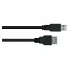 KABELMEISTER USB 3.0 verlengkabel, Type-A stekker naar bus, 0,5 m, zwart