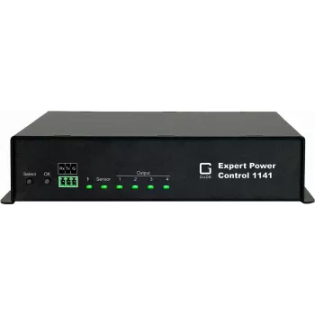 GÜDE Expert Power Control 1141-1 switched metered PDU 4x IEC C13 10A 1U rackmontage