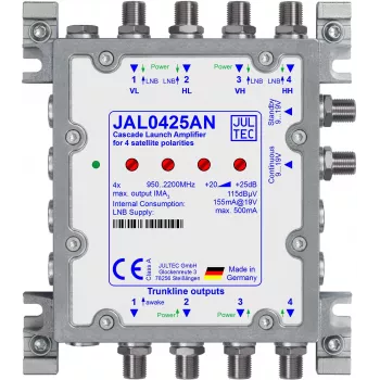 JULTEC JAL0425AN SAT-kaskadeversterker met voeding
