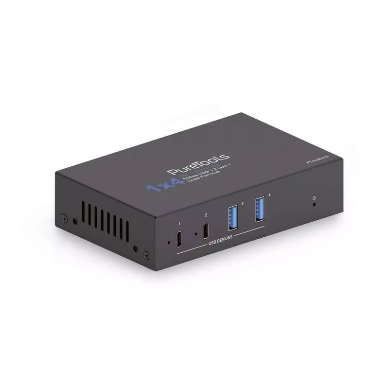 PureLink PT-Hub-010 USB 3.2 Gen 1 4-poorts industriële hub 2x USB-A 2x USB-C