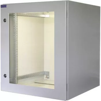RESISTER 19-inch netwerkkast Pro - IP66 voor buiten en industrie - deur met zichtvenster - 16U - 600x600 mm - lichtgrijs (RAL 7035) (90RR19WV166GG)