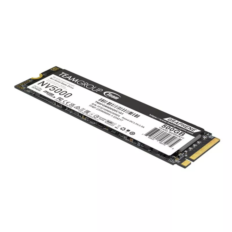 Team Group NV5000 500 GB M.2 PCIe Gen4 x4 NVMe SSD - 4500 MB/s lezen