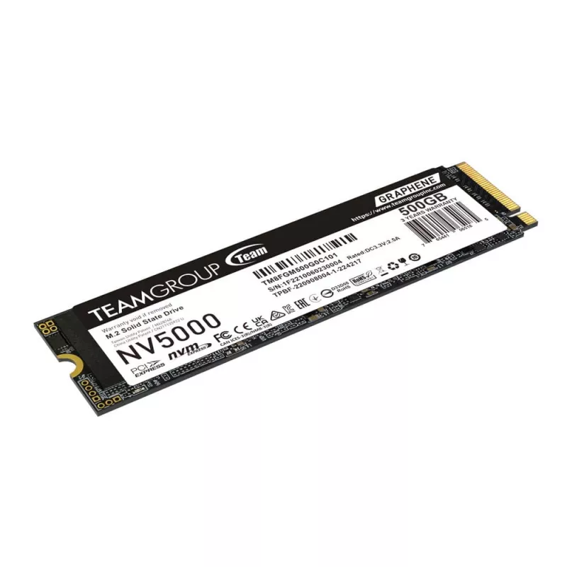 Team Group NV5000 500 GB M.2 PCIe Gen4 x4 NVMe SSD - 4500 MB/s lezen